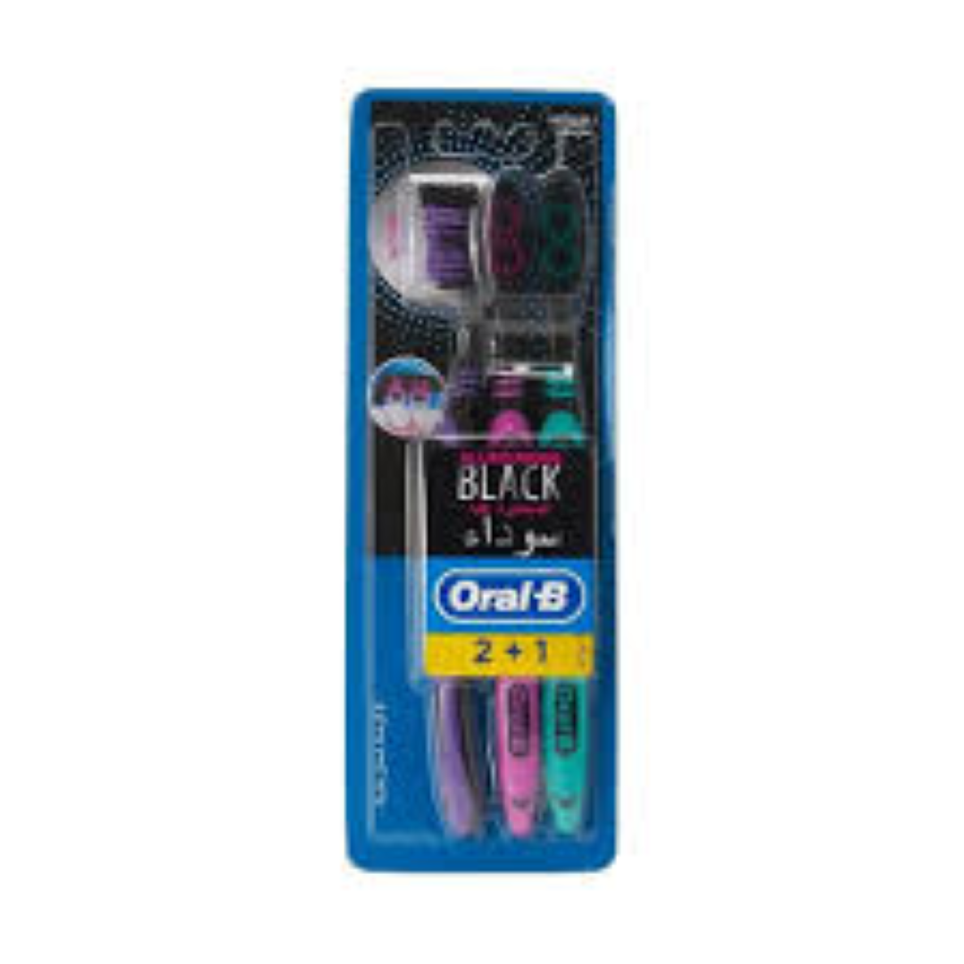 ORAL/B TB ALLROUNDER BLACK MEDIUM 2+1